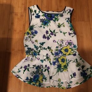 Blouse sleeveless floral- Alice and Olivia look